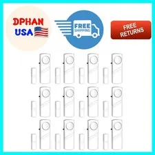 12-Pack 95DB Door & Window Alarms - Effortless Home Security for Family Safety