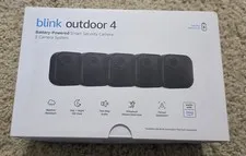 Blink Outdoor 4 5-Pack Battery Outdoor Wi-Fi 1080p Cameras w/ Sync Module, Black