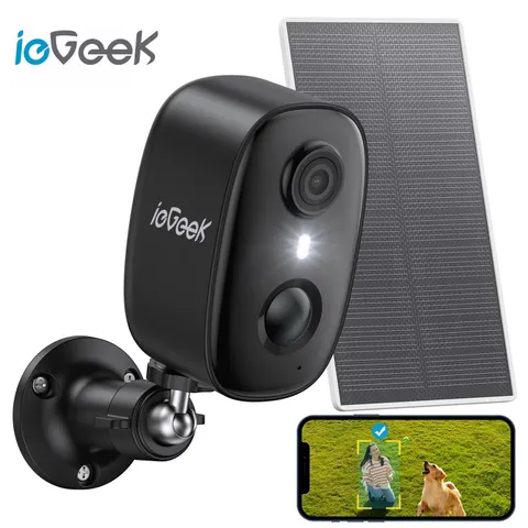 ieGeek Wireless 2K Outdoor Security Camer Home WiFi Battery CCTV System,Alexa