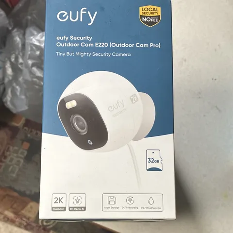 eufy Security Outdoor Cam E220 2K Wi-Fi Wired Camera 32GB Alexa/Google