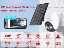 ieGeek Wireless Outdoor Security Camera 5MP WiFi Battery Powered PTZ CCTV System
