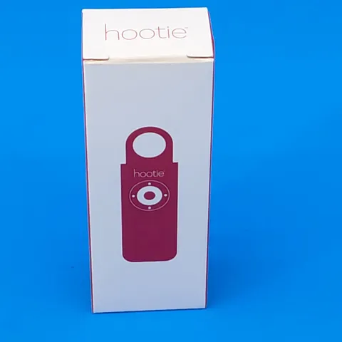 HOOTIE Personal Safety Keychain Alarm - 130dB Siren & Light Self Defense - RED