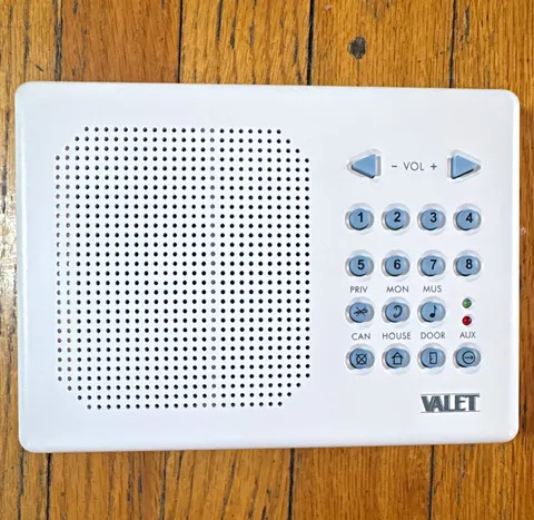 Valet V3S Audio Intercom Room Station Wall Door Entry Keypad Speaker White