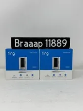 2 Pack Ring Indoor Cam 2nd Gen Plug-In 1080p HD WiFi Security Camera White NEW