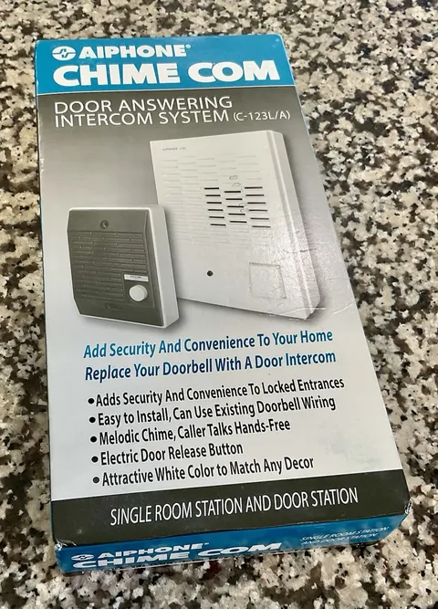 Aiphone Chime Com Door Answering Intercom System (C-123L-SET)