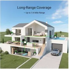 Home Water Leak Detection Kit: Hub + 4 Sensors