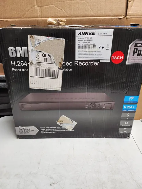 ANNKE 16CH 6MP NVR POE IP Network Video Recorder Surveillance Security System