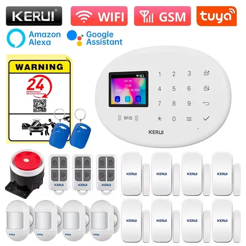 Home Security Alarm System WiFi GSM Alarm for Home 433MHz Detectors IOS Android 