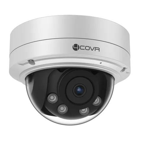 4COVR 4K 8MP PoE Security Vandal Dome IP Wired Camera with Mic,