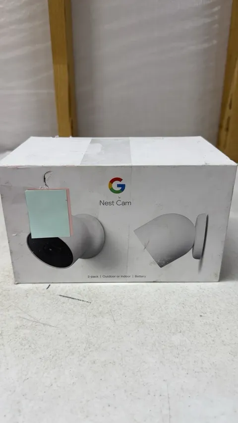 Google Nest Cam 2-Pack Wireless Battery 1080p Night Vision Outdoor/Indoor Camera