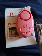 Pripaso Keychain Personal Alarm Loud Alert LED Flashlight Panic Self Defense
