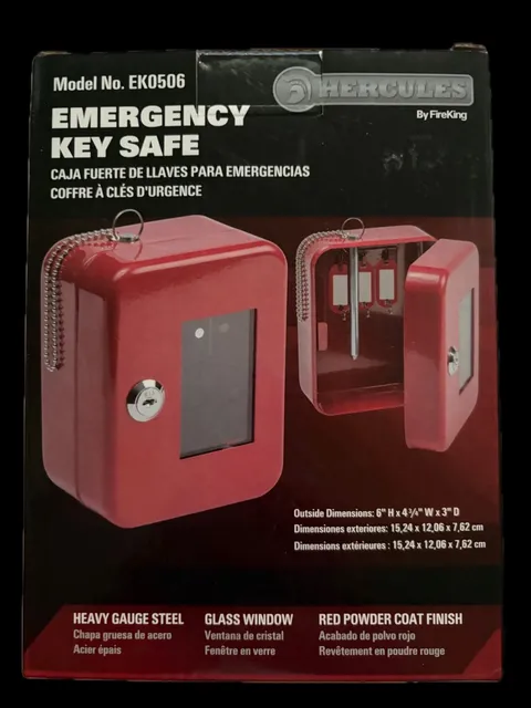 Hercules by FireKing Emergency Key Safe with 2 keys