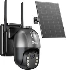 Solar Security Cameras Wireless Outdoor with 32GB SD Card, Forever Power with So