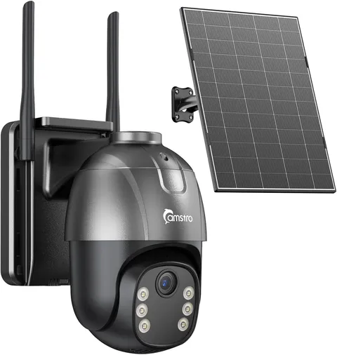 Solar Security Cameras Wireless Outdoor with 32GB SD Card, Forever Power with So