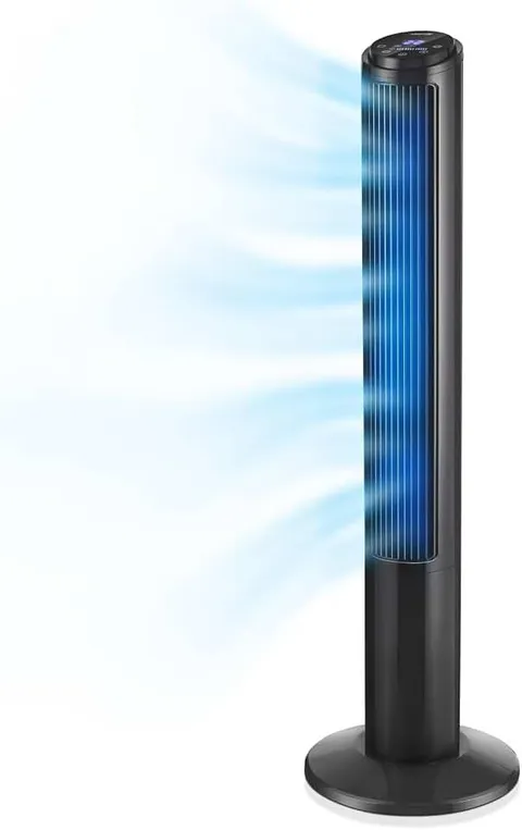 Emerson SmartVoice 40” Tower Fan, Wi-Fi-free Voice Control Fan, Hands-Free Co...