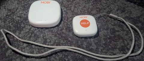 MOBI Q9ASA080-Z Smart Emergency Panic Button w/ Smart Gateway, Battery, White