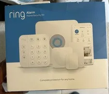 Ring Alarm 8-Piece Home Security Kit 2nd Gen White Open Box Never Used