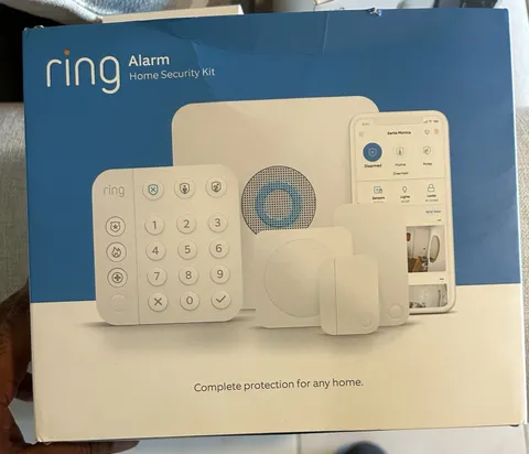 Ring Alarm 8-Piece Home Security Kit 2nd Gen White Open Box Never Used