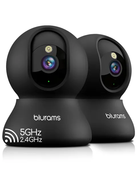 5G Indoor Cameras for Home Security, 2K Pet Camera with Phone App, 360° PTZ H...