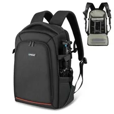 PULUZ Outdoor Dual Shoulders Backpack Handheld PTZ Stabilizer Camera Bag with Ra