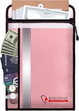 Fireproof Document Bag (15 X 11 Inch) with 2 Pockets & Waterproof Zipper, Firepr