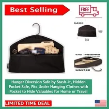 Travel Friendly Hidden Pocket Safe - Hides Cash, Cards & Passports Under Clothes