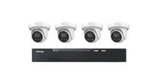 Liberty L3 4CH, 2TB  NVR with 4-4MP, 2.8MM 100' IR Turret cameras-#L3NVR4KIT4C