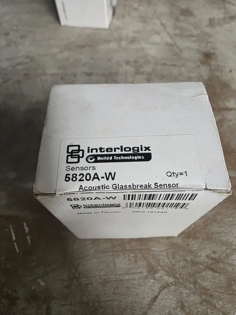 interlogix Acoustic Glass Break Sensor P/N 5820A-W Used