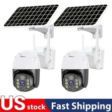 1/2PK Solar Camera Wireless WiFi Security Camera Outdoor Solar Battery Camera US