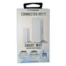 Xtreme Connected Home Smart Wi-Fi Window/Door Sensor, Indoor, White, Battery