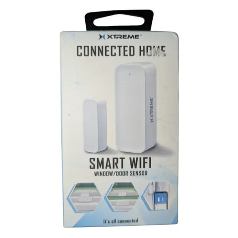 Xtreme Connected Home Smart Wi-Fi Window/Door Sensor, Indoor, White, Battery
