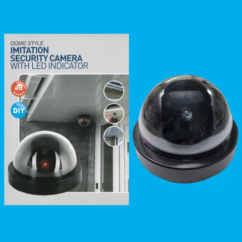 Dome Style Imitation CCTV Security Camera with LED Indicator, Wall Ceiling Mount