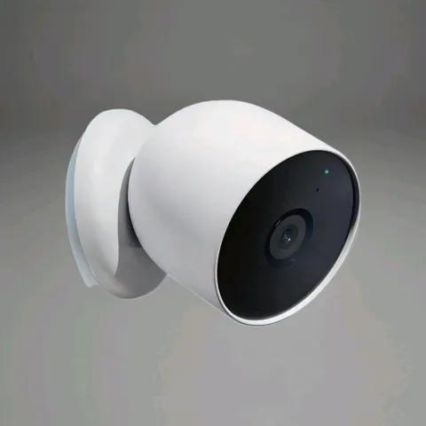 Google Nest Cam Outdoor/Indoor Camera Snow GA01317 W/ Power Cord And Transformer