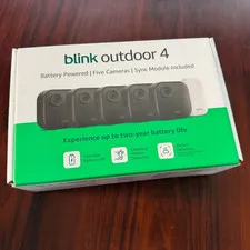 Blink Outdoor 4 Wireless Smart Security Camera Battery Powered 5-pack - New