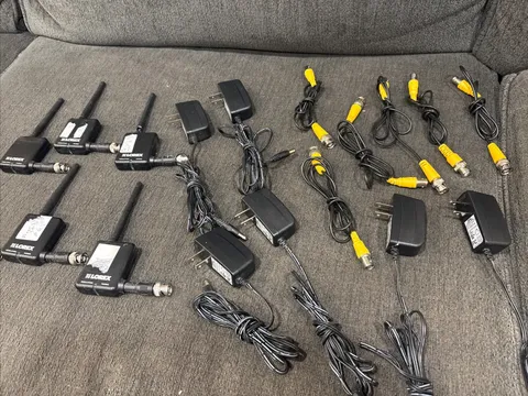 Lot of 6 Lorex LW2110 SMA Wireless Digital Security Camera Receivers w/ Cables