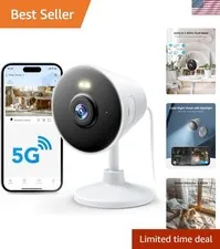 Smart Indoor/Outdoor Camera – 1080P Video, Motion Alerts, and Color Night Vision