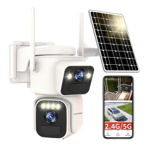 Solar Security Cameras Outdoor Wireless, 2.4G/5G WiFi Cameras for Home Securi...