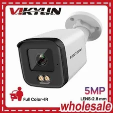 Vikylin 5MP Dual Light POE Camera Full Color IP Camera Outdoor Onvif Audio Home