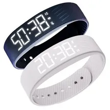 Alarm Wristband Digital Smart Clock Wristband Waterproof Silent LED