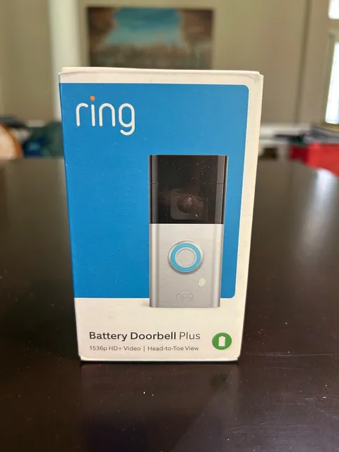Ring Battery Doorbell Plus 1536p HD Video Head-to-Toe View NEW SEALED BOX