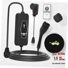 Level 2 EV Charger (WiFi, App, Plug and Play), 32 Amp, 240V Portable Electric