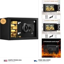 Tenamic Safe Box 0.4 Cuft Fireproof, Waterproof, Keypad Small Cabinet Lock Bo...