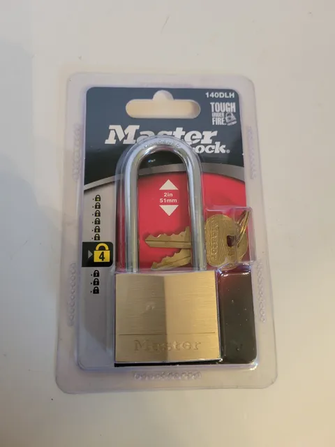 Master Lock 140DLH Long Shackle Padlock 