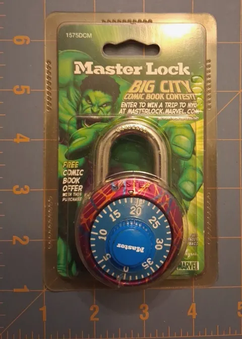 NEW 2002 Vtg NOS Marvel X Master Lock The Incredible Hulk Padlock NEW NOS