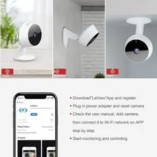 White - LaView F1 Security Camera 4 PACK 1080P (LV-PWF-1-4PK)