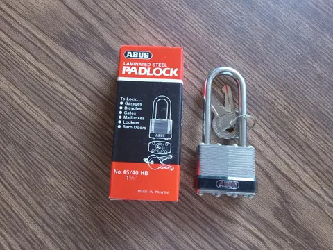 ABUS 45/40 HB Laminated Steel Padlock - 1 5/8" With 2 Keys New