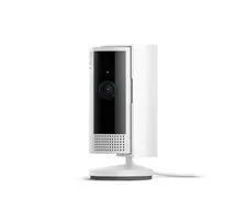 RING Indoor Cam Plug-In White Smart Security Wifi Camera w Cover Night Vision