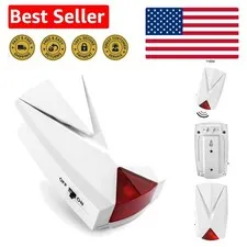 Durable Stainless Steel Power Loss Alarm - 118 dB Siren & LED Light Indicator