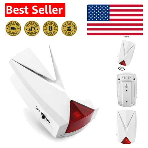 Durable Stainless Steel Power Loss Alarm - 118 dB Siren & LED Light Indicator