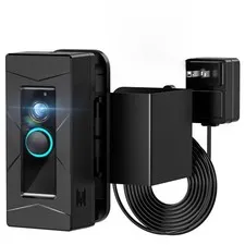 Drill-Free Anti-Theft Doorbell Bracket, Provide Power Through a 24V Transform...